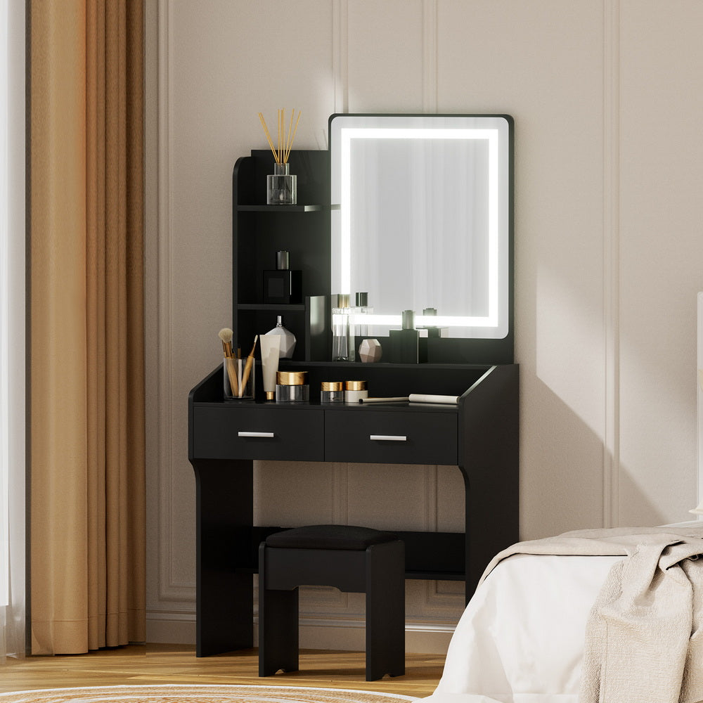 DORIS Dressing Table Set - Black
