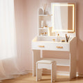 DORIS Dressing Table Set - White