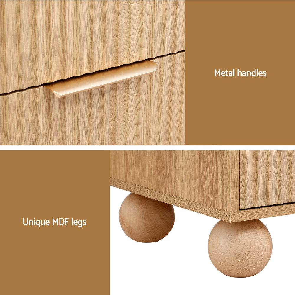 Artiss Rattan Bedside Table