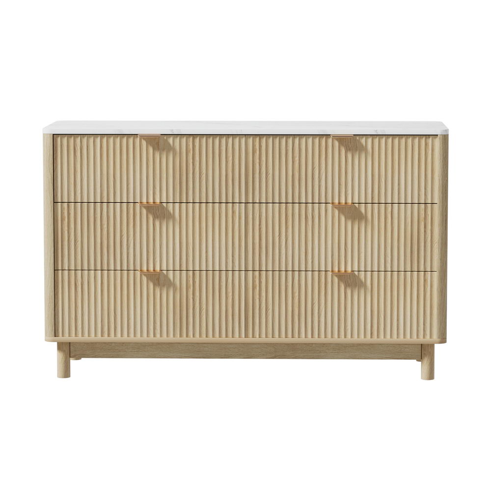 Artiss 6 Drawer Dresser/Sideboard - Pine