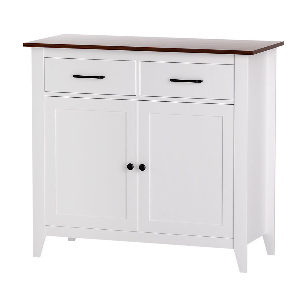 Artiss Sideboard with 2 Drawers - White