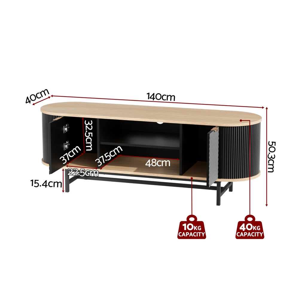 Artiss TV Entertainment Unit - Black & Pine