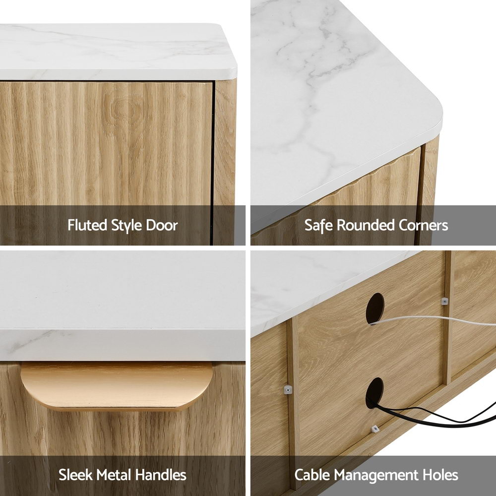 Artiss TV Unit, 150cm - Pine