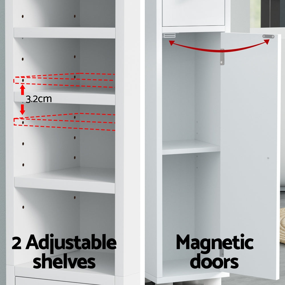 Artiss Bathroom Cabinet, 180cm - White