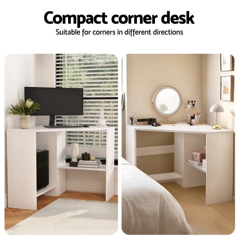Artiss Corner Computer Desk - White