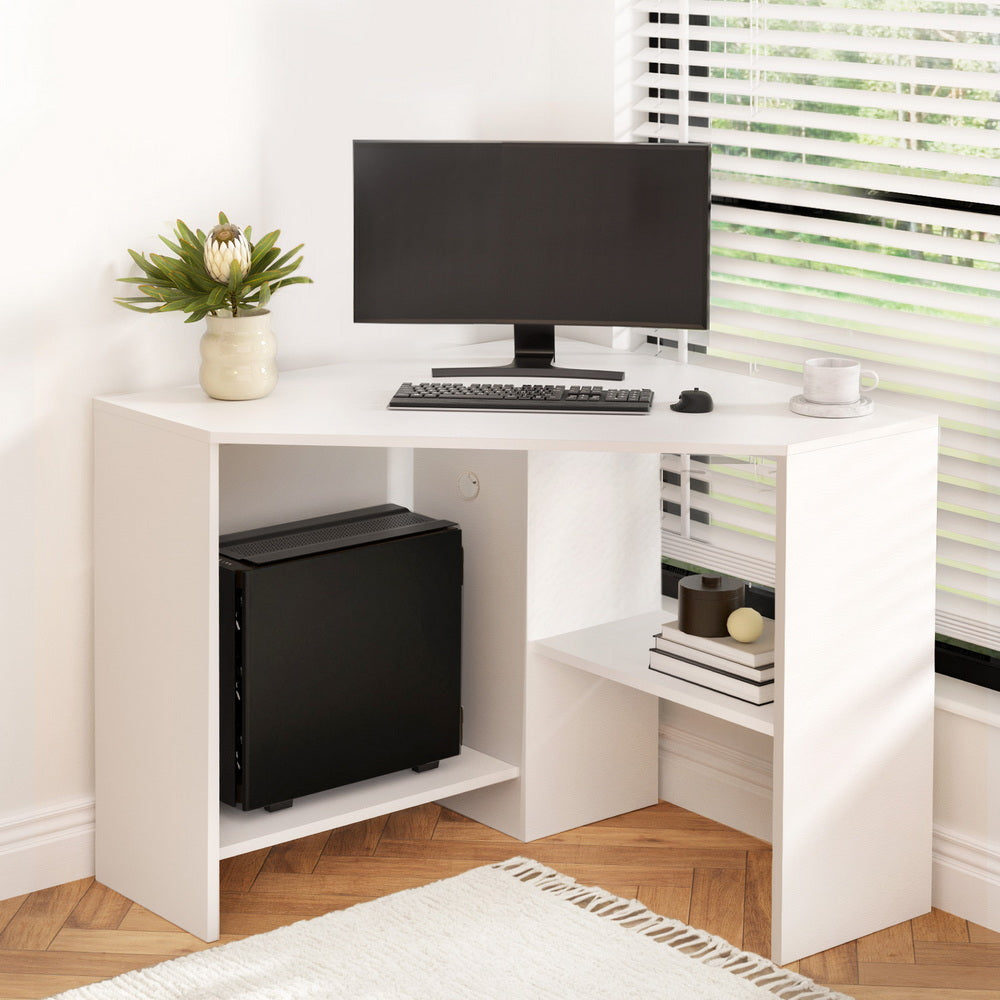 Artiss Corner Computer Desk - White