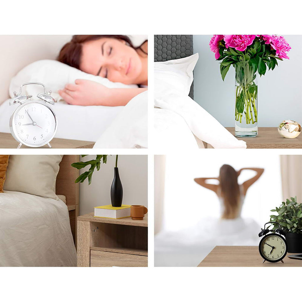 TARA Bedside Table x 2 - Oak