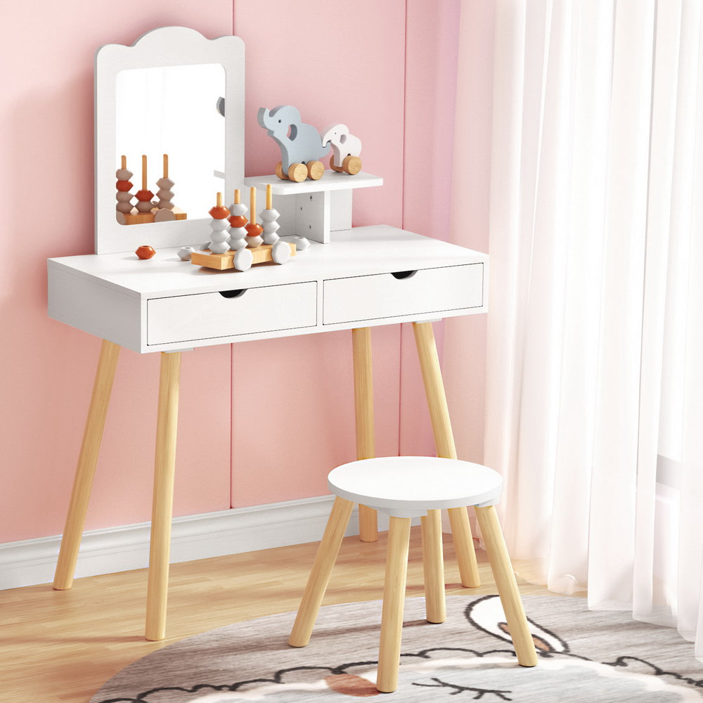 Keezi Kids Dressing Table Set with Mirror