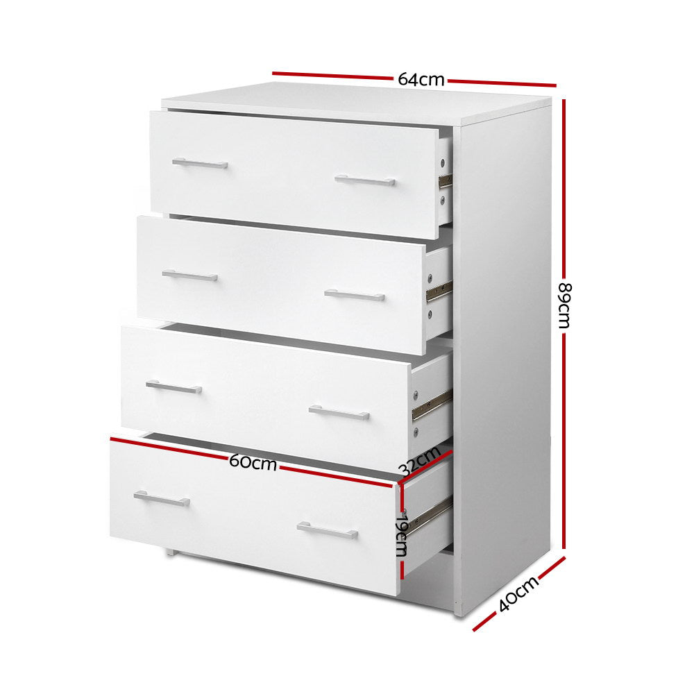 ANDES Chest of Drawers - White