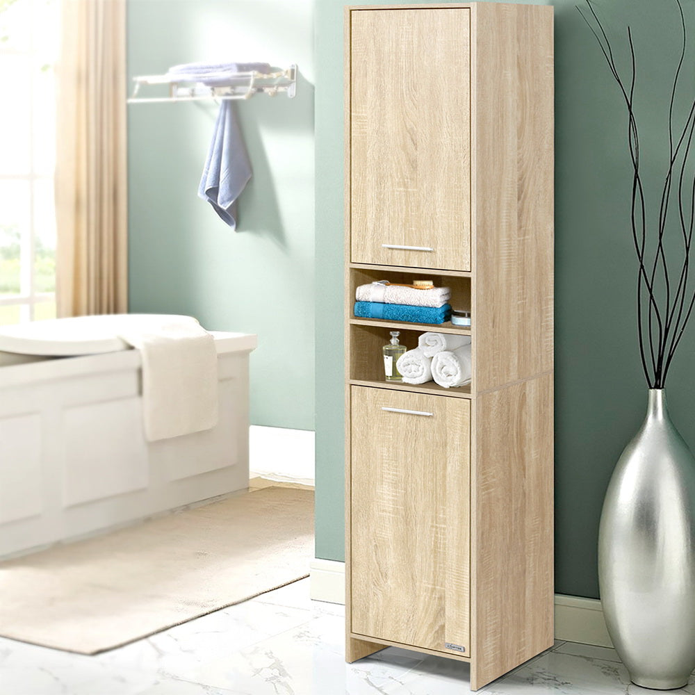 Artiss Bathroom Cabinet, 185cm - Oak