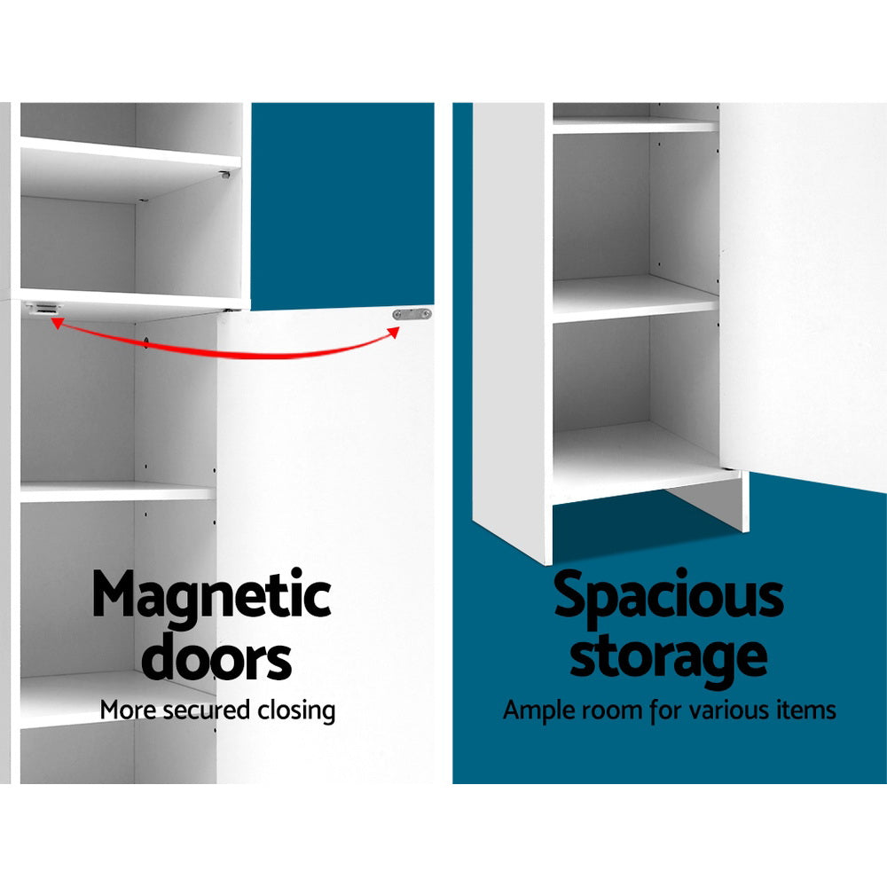 Artiss Bathroom Cabinet, 185cm - White