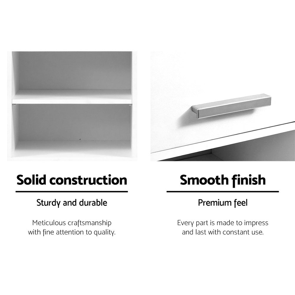 Artiss Bathroom Cabinet, 185cm - White