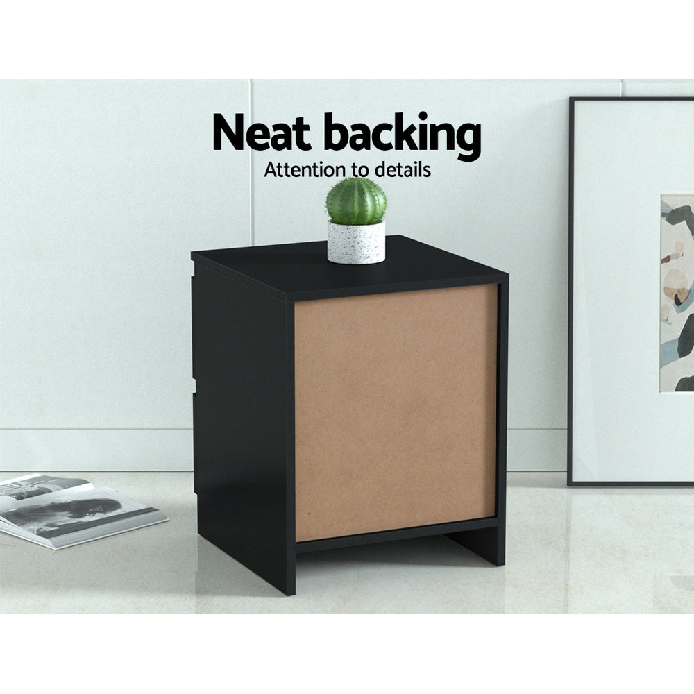 PEPE Bedside Table x 2 - Black