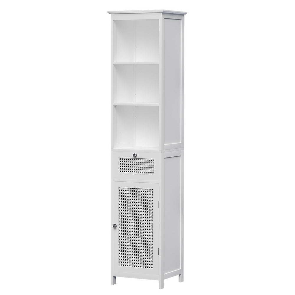 Artiss Bathroom Cabinet, 161cm - White Rattan