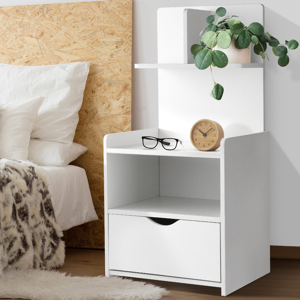 EVERMORE Bedside Table - White