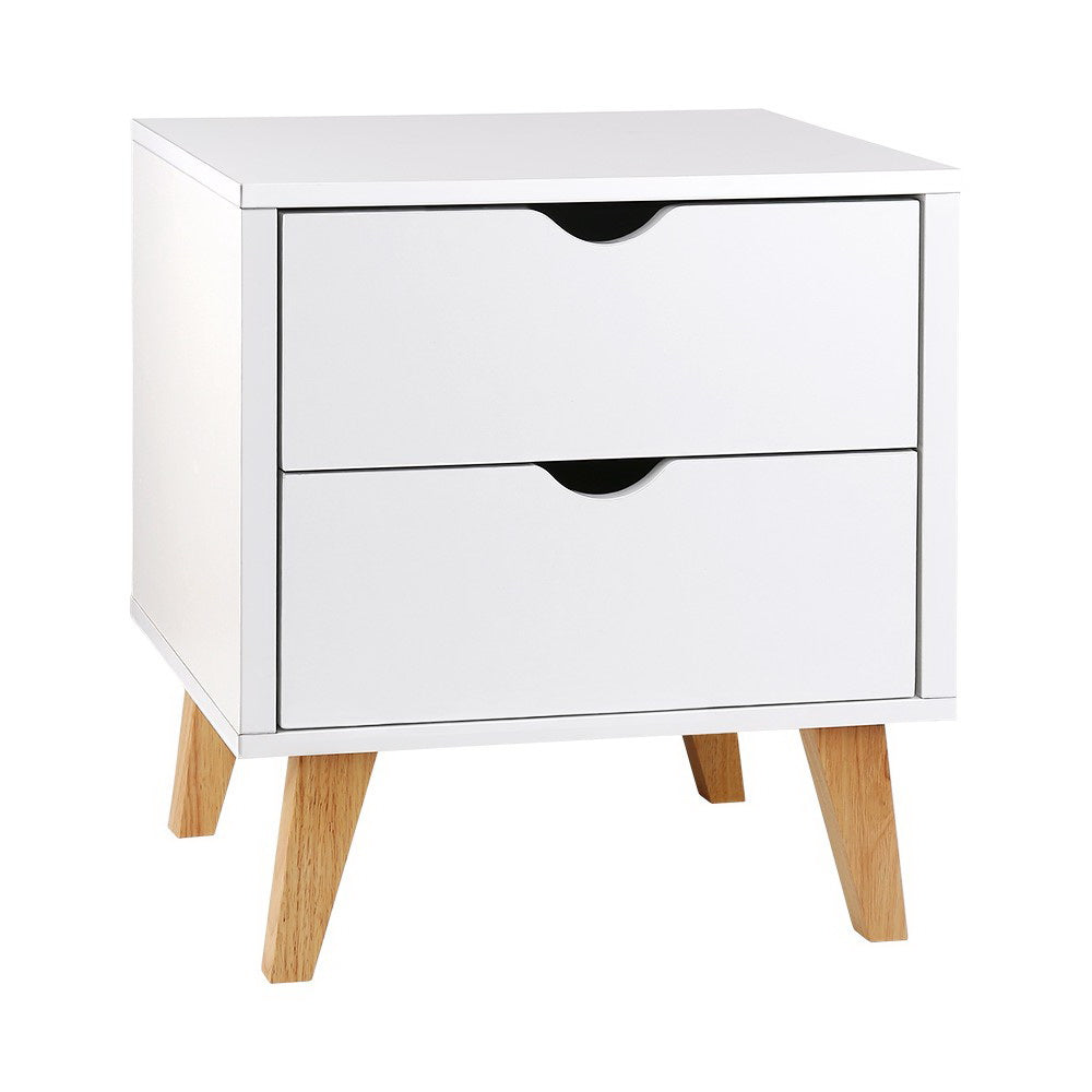 ANDERS Bedside Table - White