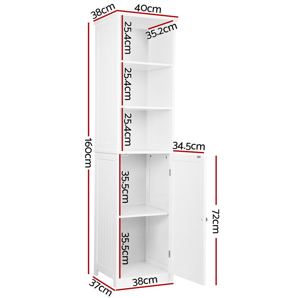 Artiss Bathroom Cabinet, 160cm - White