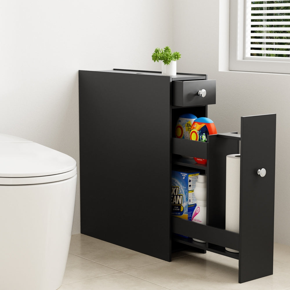Artiss Bathroom Cabinet - Black