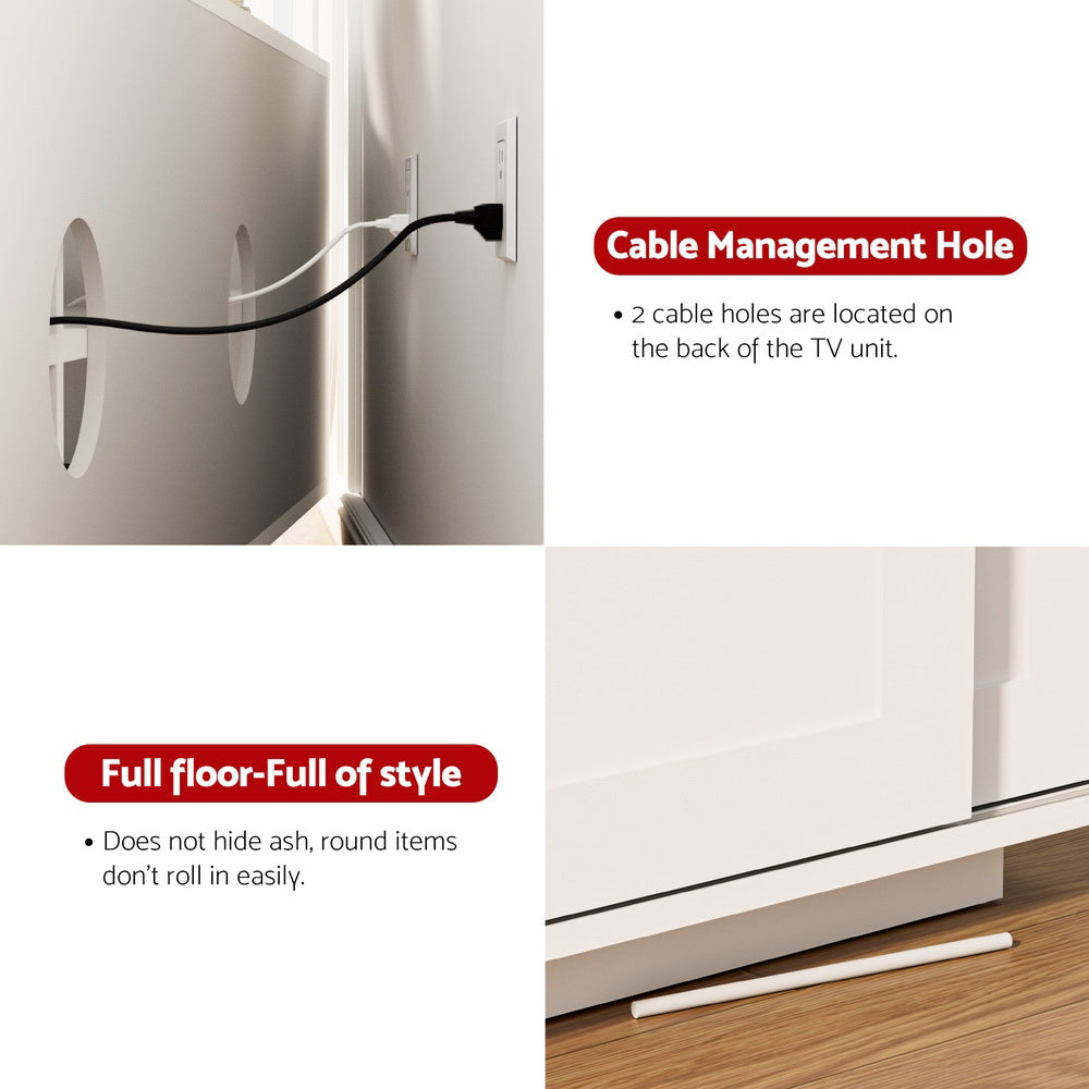 Artiss Entertainment Unit, 160cm - White