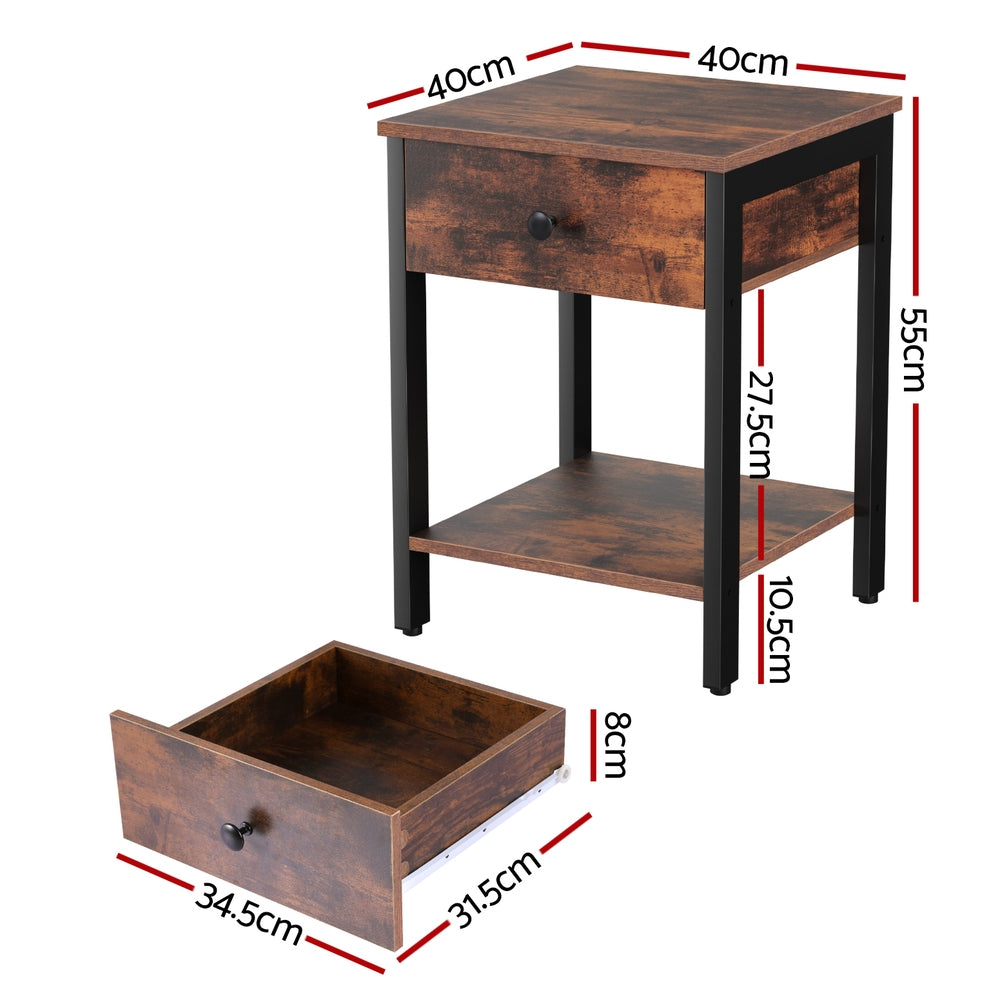 WALT Bedside Table - Walnut