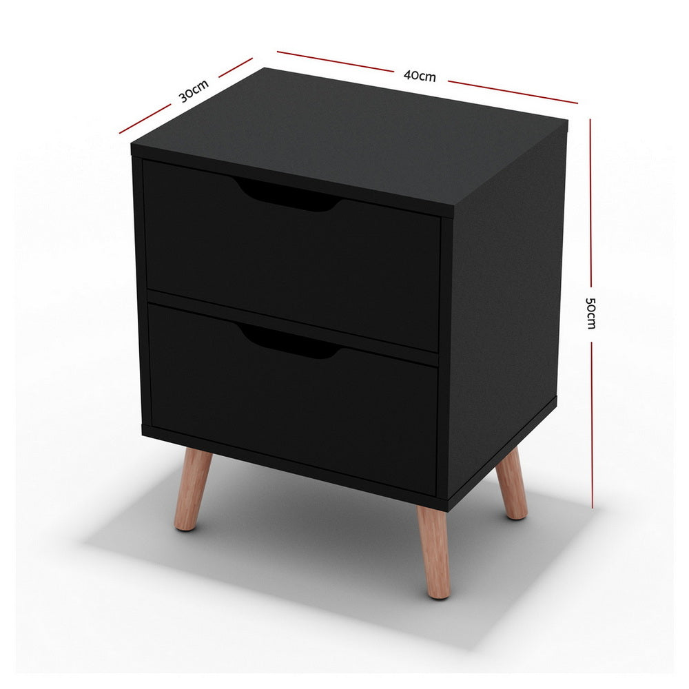 BODEN Bedside Table - Black