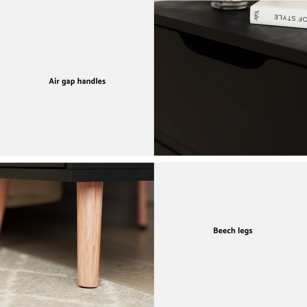 BODEN Bedside Table - Black