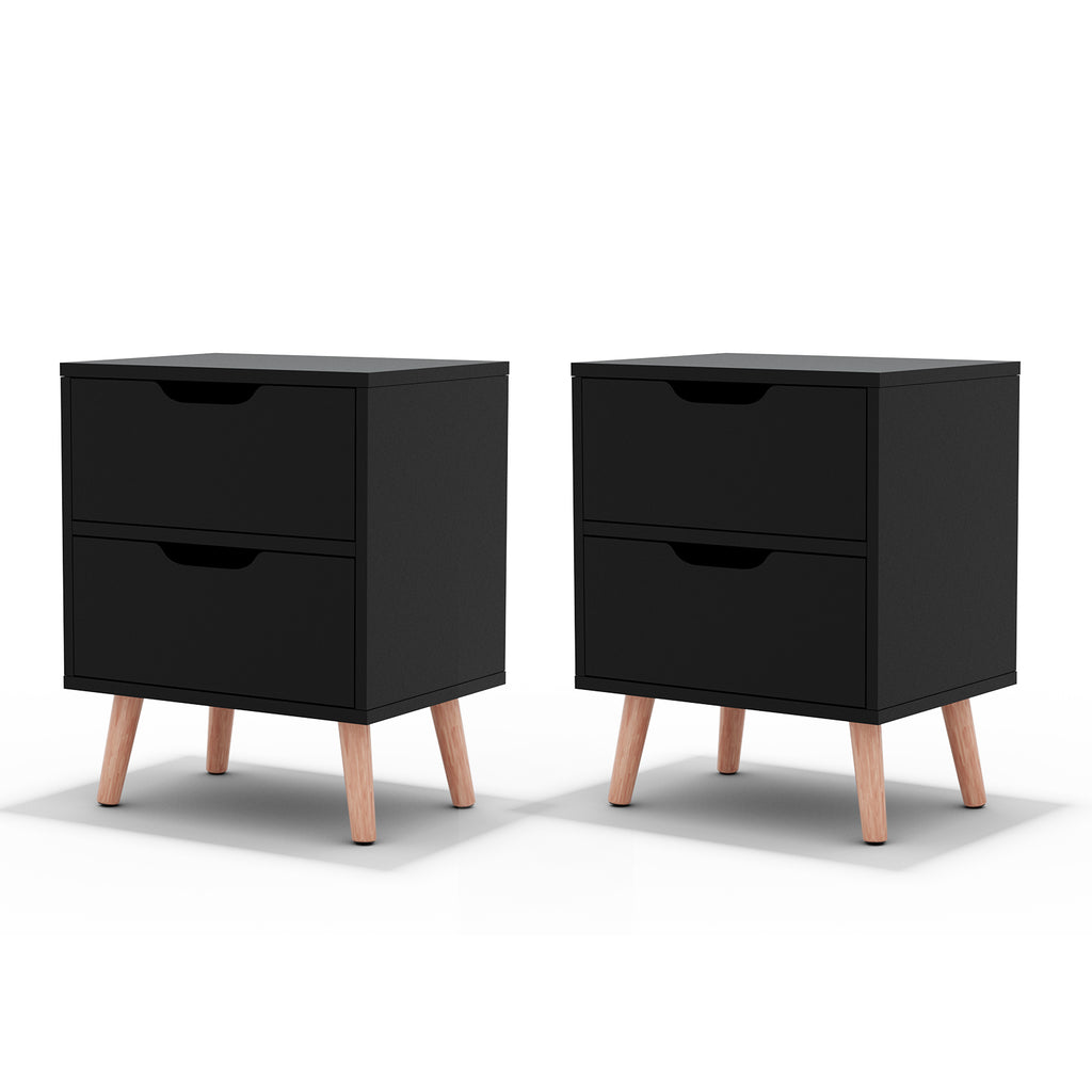 BODEN Bedside Table x 2 - Black