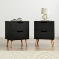 BODEN Bedside Table x 2 - Black