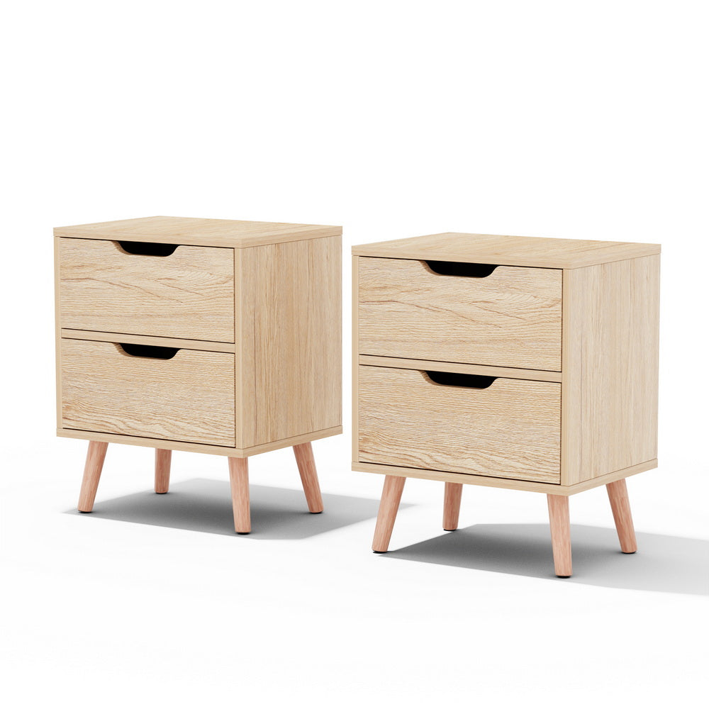 BODEN Bedside Table x 2 - Pine