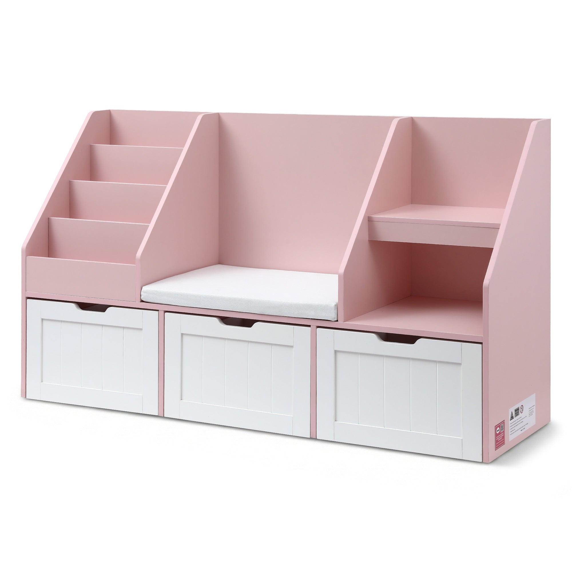 Keezi Kids Bookshelf & Storage - Pink