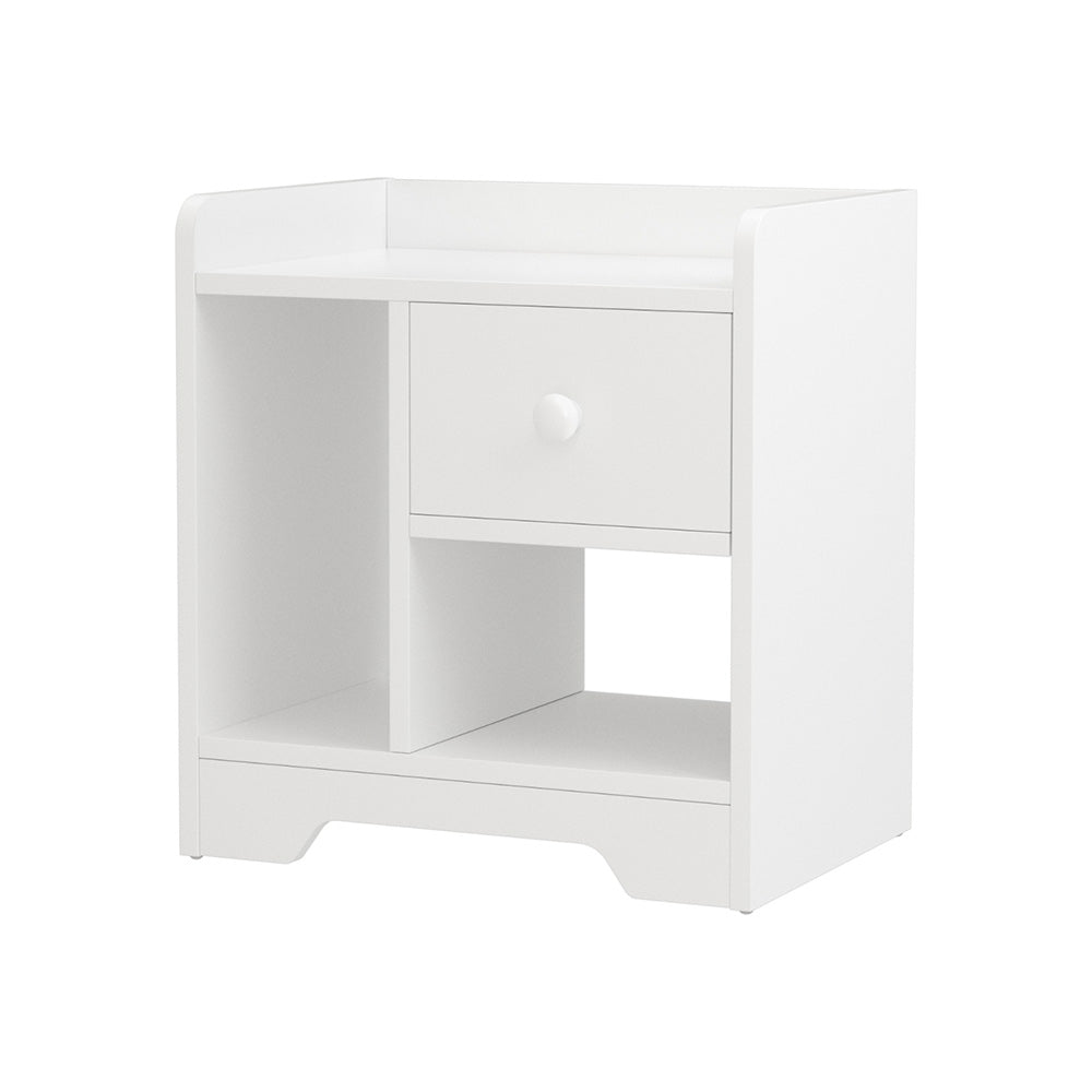 Artiss Open Shelf Bedside Table - White