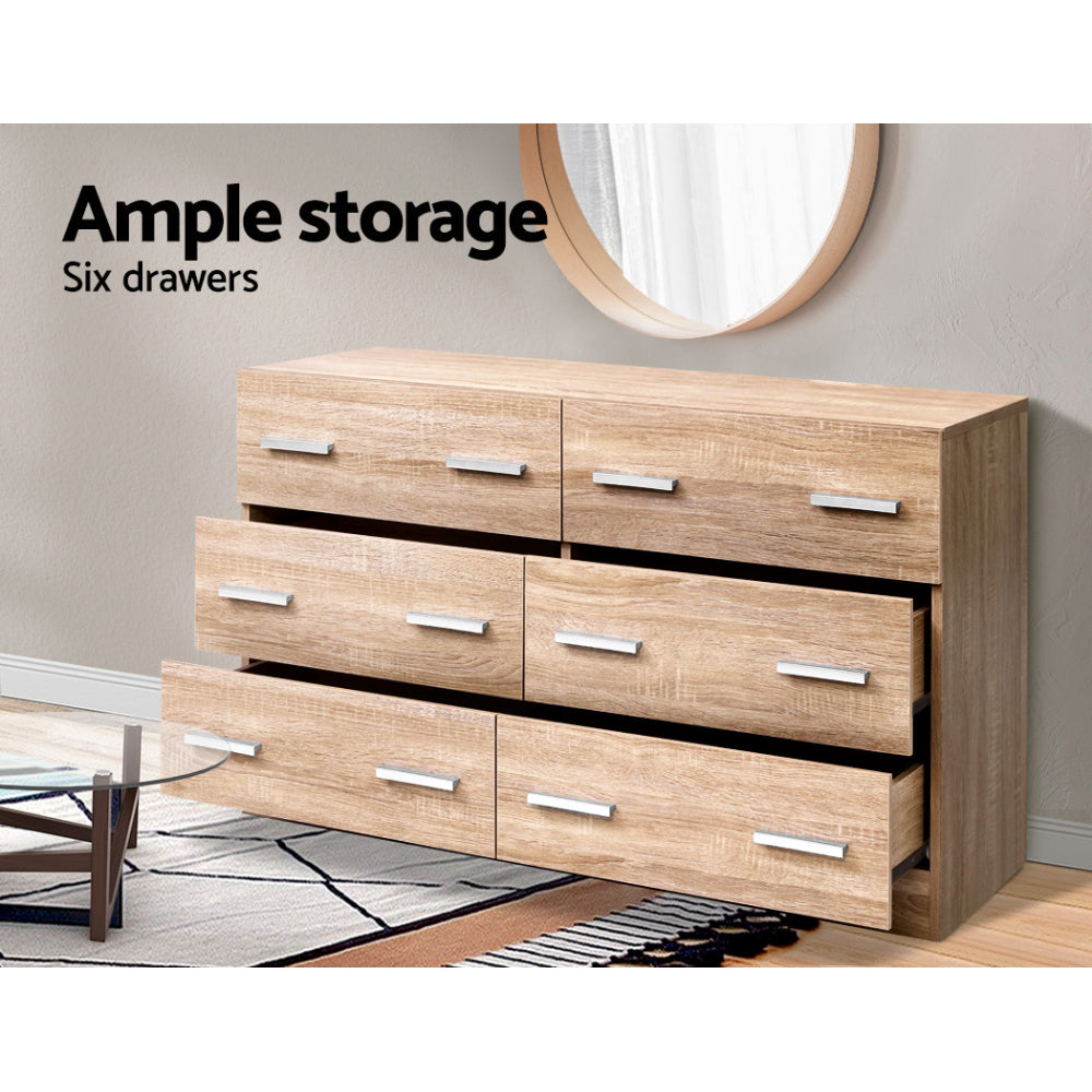 VEDA 6 Chest of Drawers - Pine