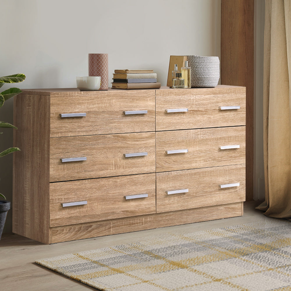 VEDA 6 Chest of Drawers - Pine