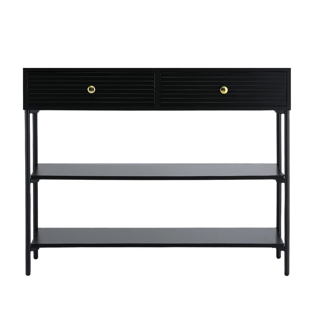 Artiss 3-Tier Console Table - Black