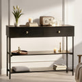 Artiss 3-Tier Console Table - Black