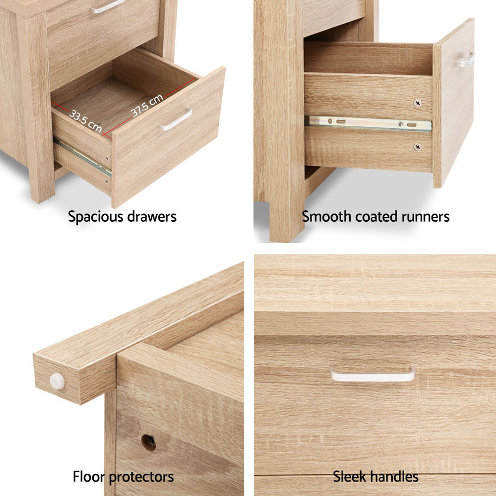 MAXI Bedside Table x 2 - Pine