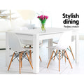 NATU 4 Seater Dining Table - White