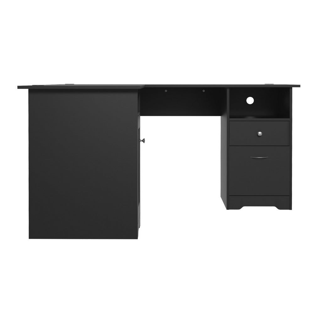 Artiss L-shsped Computer Desk with Storage