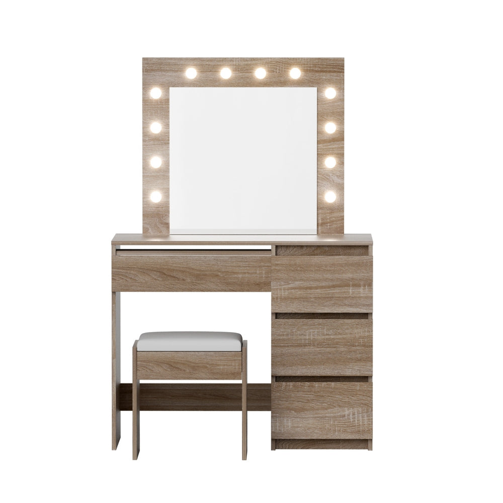 Artiss LED Dressing Table Set - Wood