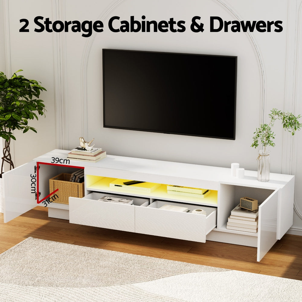 Artiss Entertainment Unit, 180cm - White