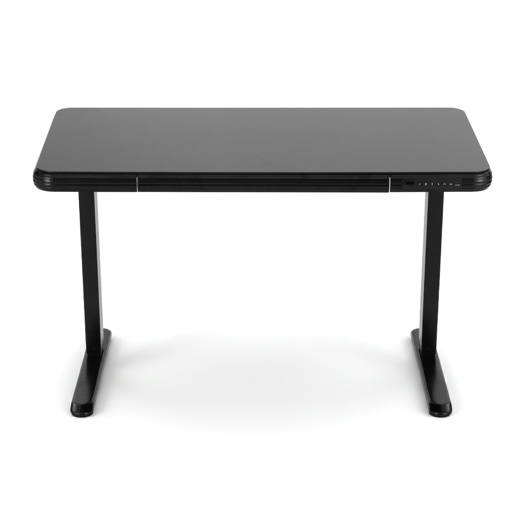 Artiss Glass Top Electric Standing Desk - Black