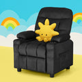Keezi Kids Velvet Recliner - Black