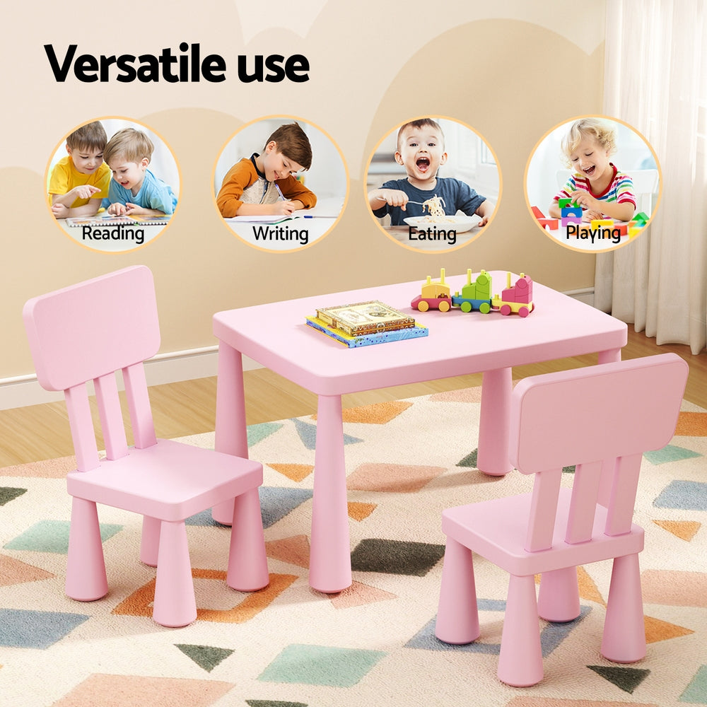 Keezi Kids Table and Chairs Set - Pink