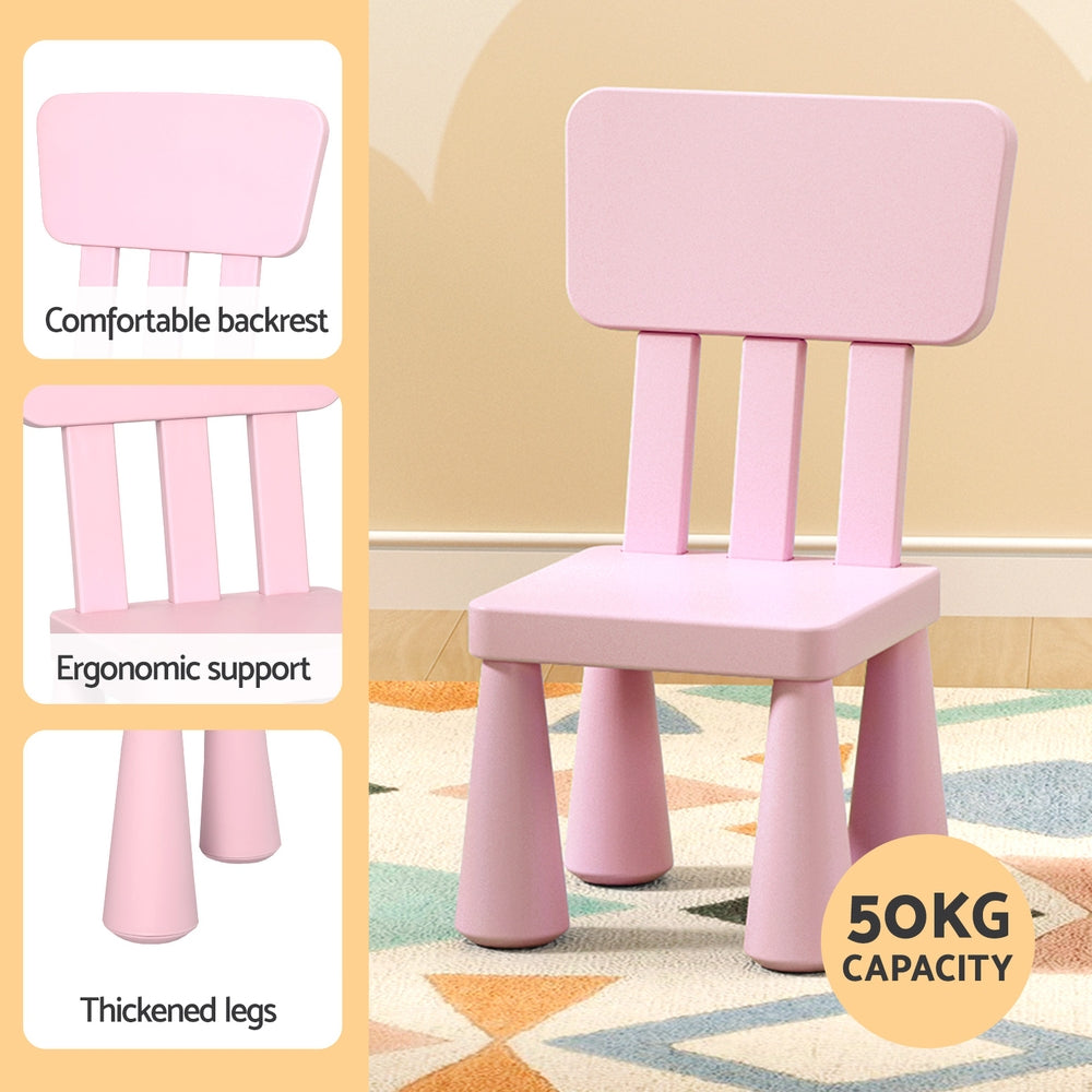 Keezi Kids Table and Chairs Set - Pink