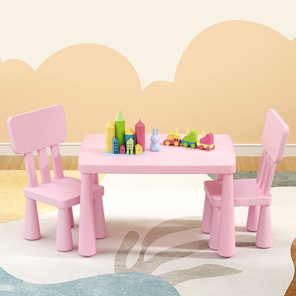 Keezi Kids Table and Chairs Set - Pink