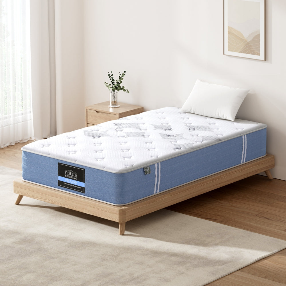 Giselle Snow Series, 25cm Pocket Spring Mattress - Single