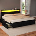 SKY Metal Bed Frame w/- drawers - King