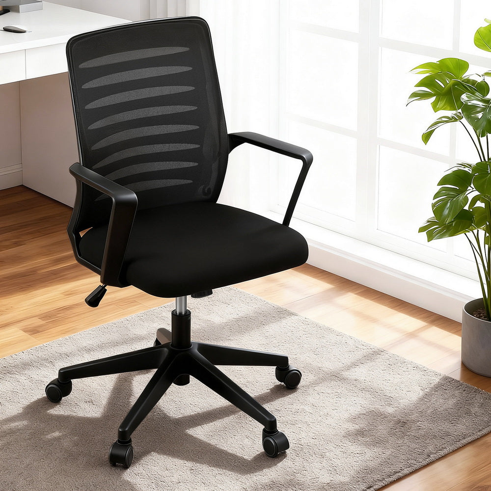 Artiss Ergonomic Office Chair with Lumbar Support - Black