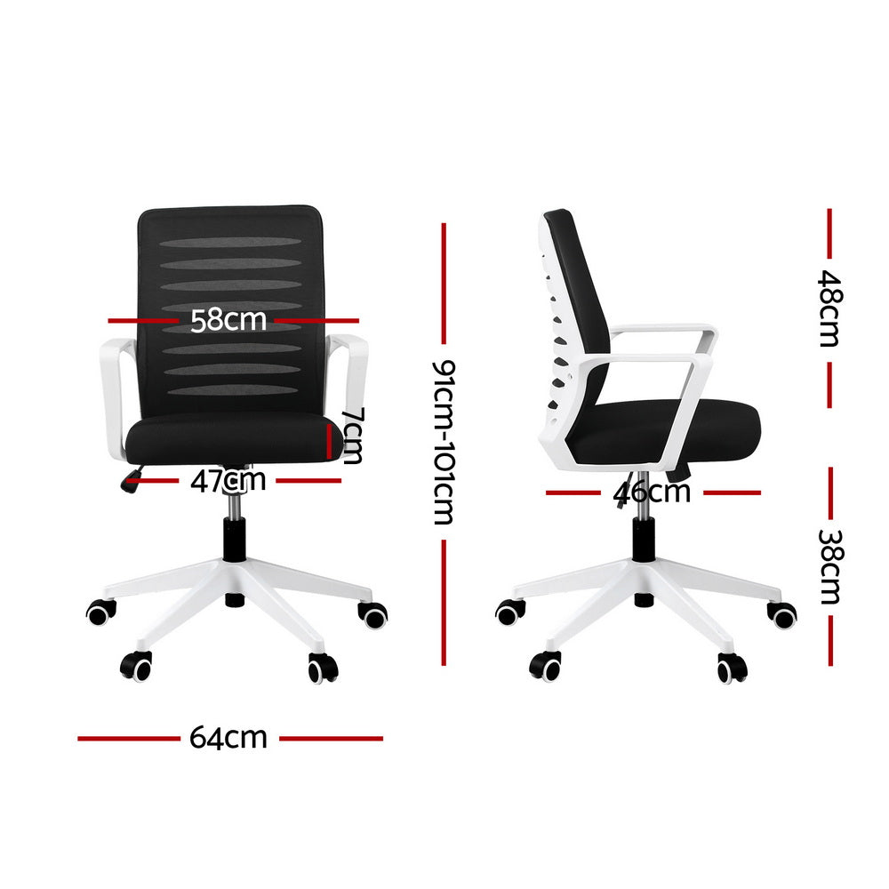 Artiss Ergonomic Office Chair - Black and White