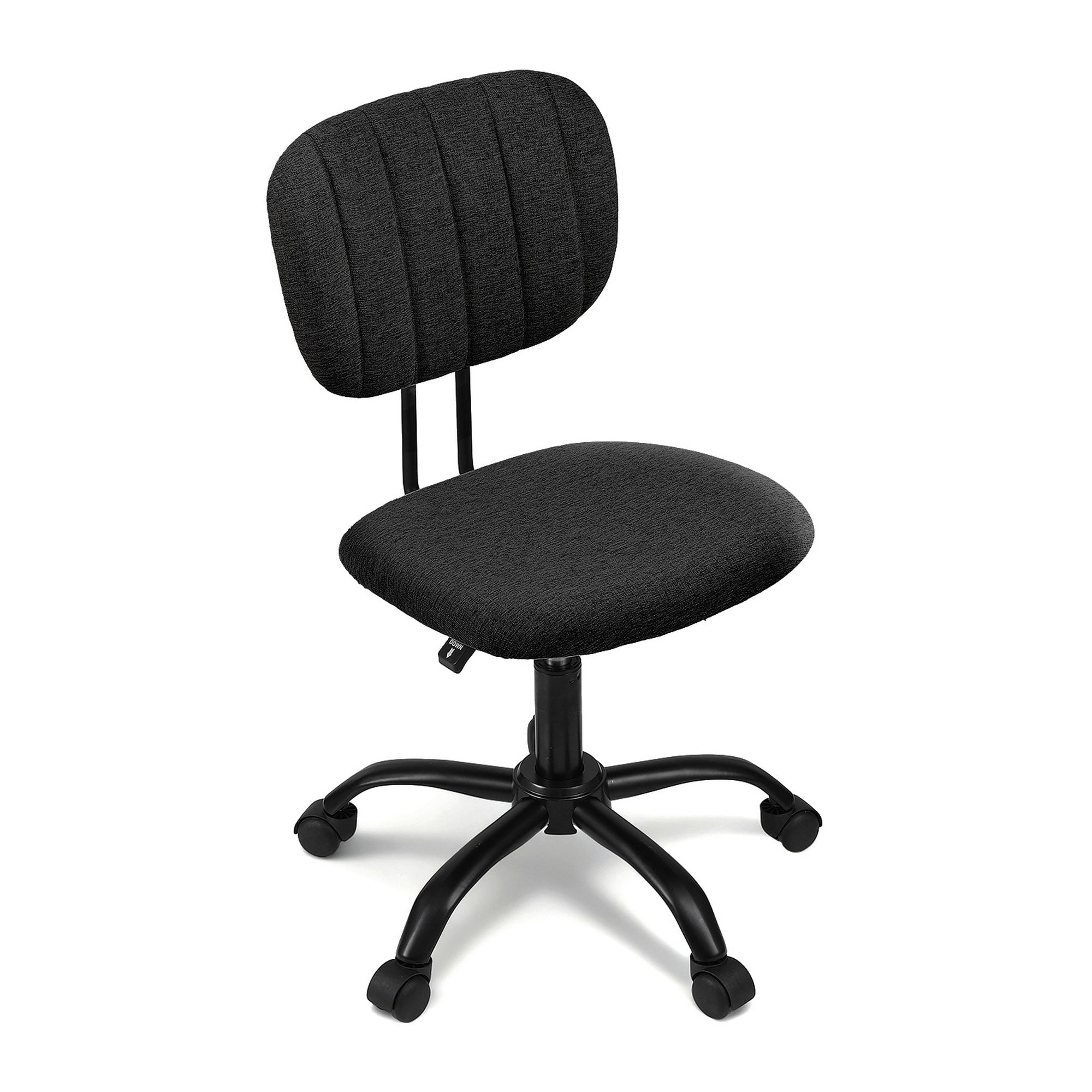Artiss Armless Office Chair with Wheels - Black